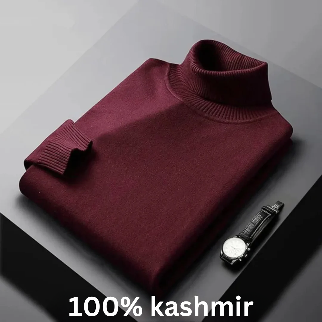 Pull en Cachemire à Col Roulé – Détails Torsadés & Douceur de Luxe