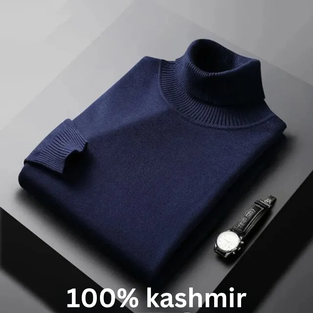 Pull en Cachemire à Col Roulé – Détails Torsadés & Douceur de Luxe