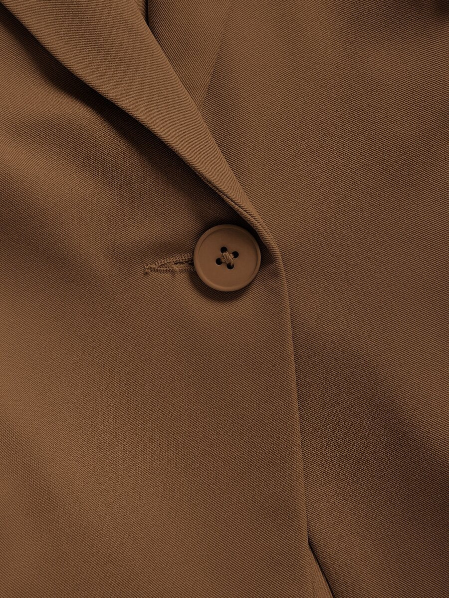 Blazer Femme Uni avec Lacets Latéraux