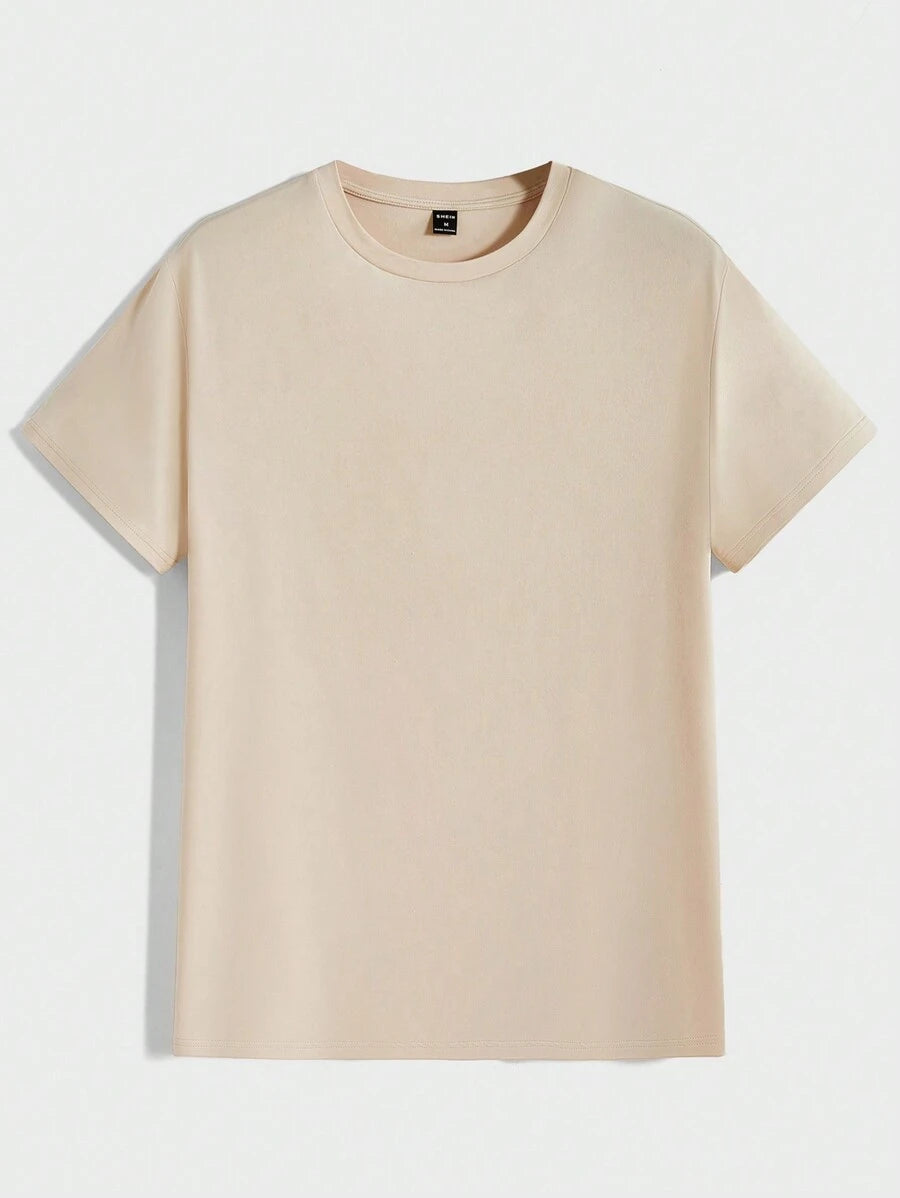 T-shirt Tricoté Homme à Manches Courtes décontractées