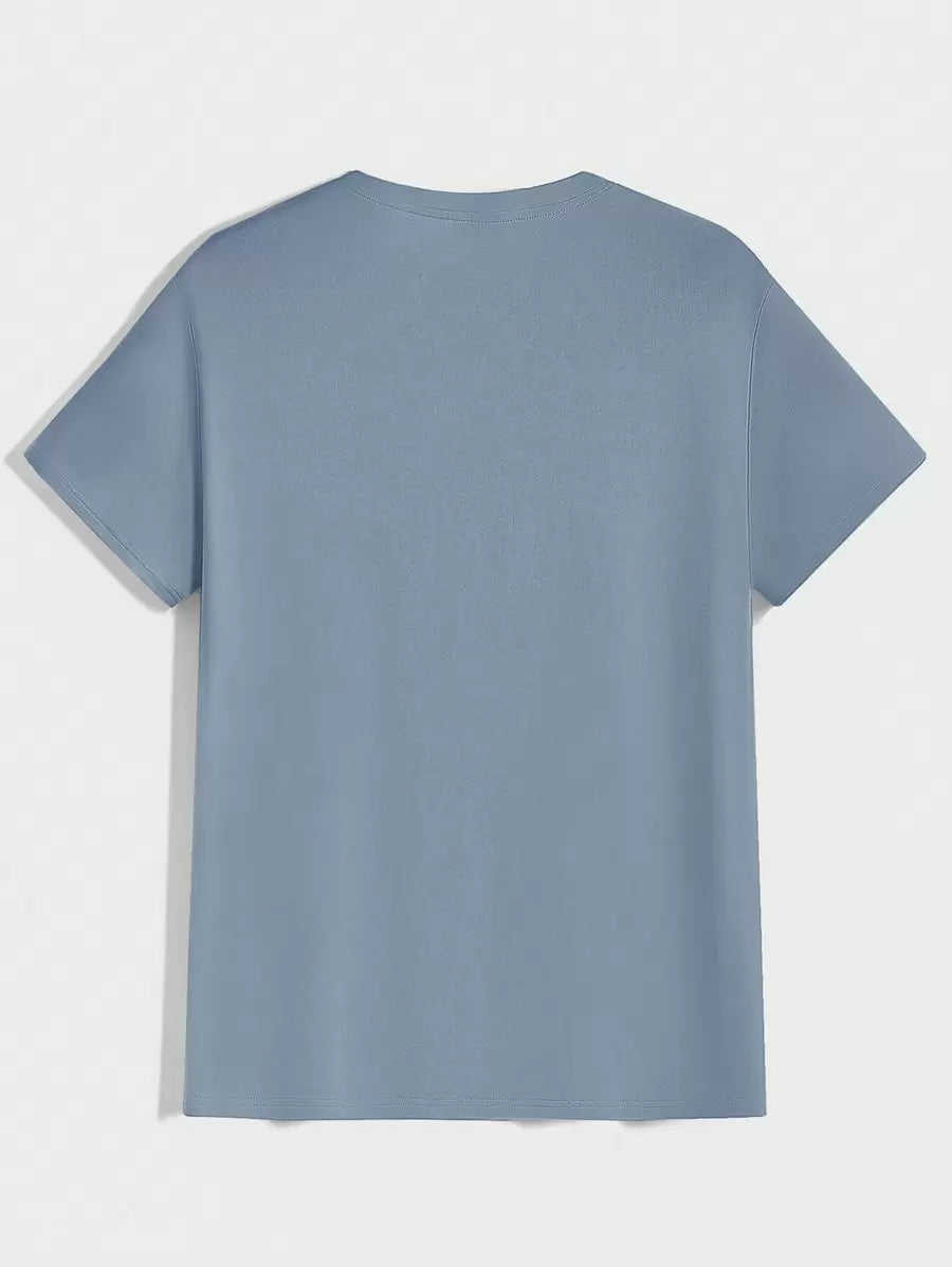 T-shirt Tricoté Homme à Manches Courtes décontractées