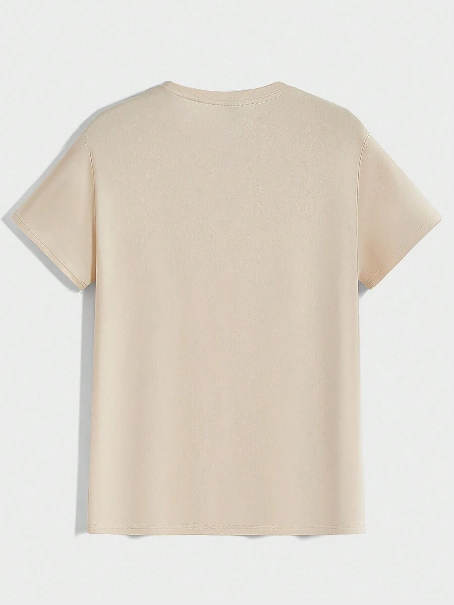 T-shirt Tricoté Homme à Manches Courtes décontractées