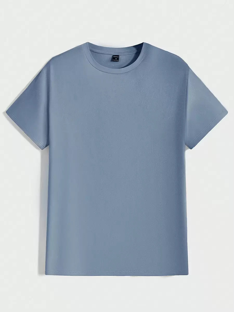 T-shirt Tricoté Homme à Manches Courtes décontractées