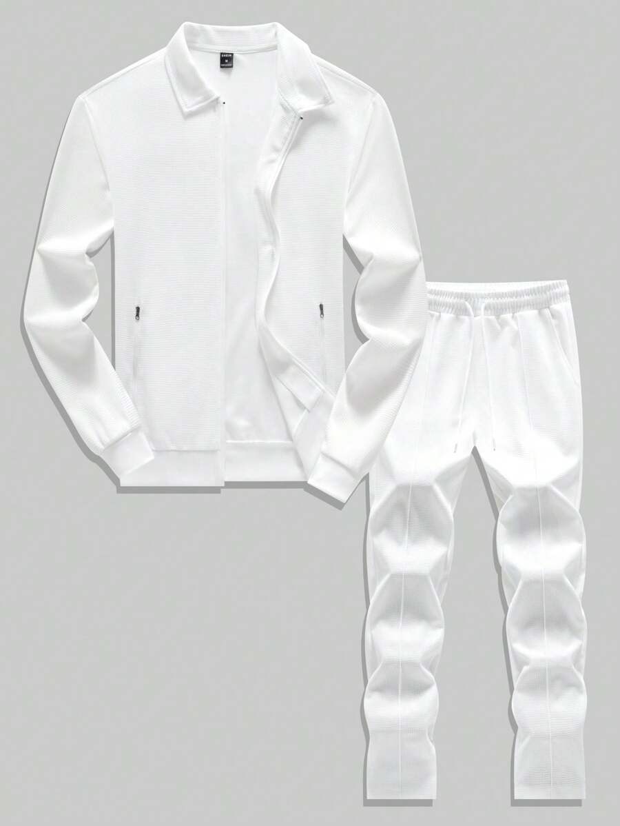 Costume Homme décontracté Uni 2 Pièces