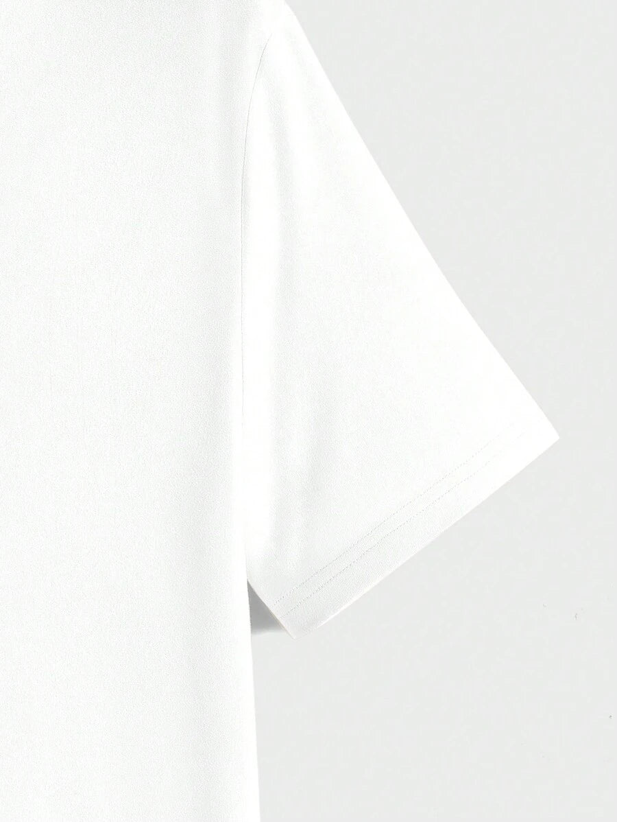 T-shirt Tricoté Homme à Manches Courtes décontractées