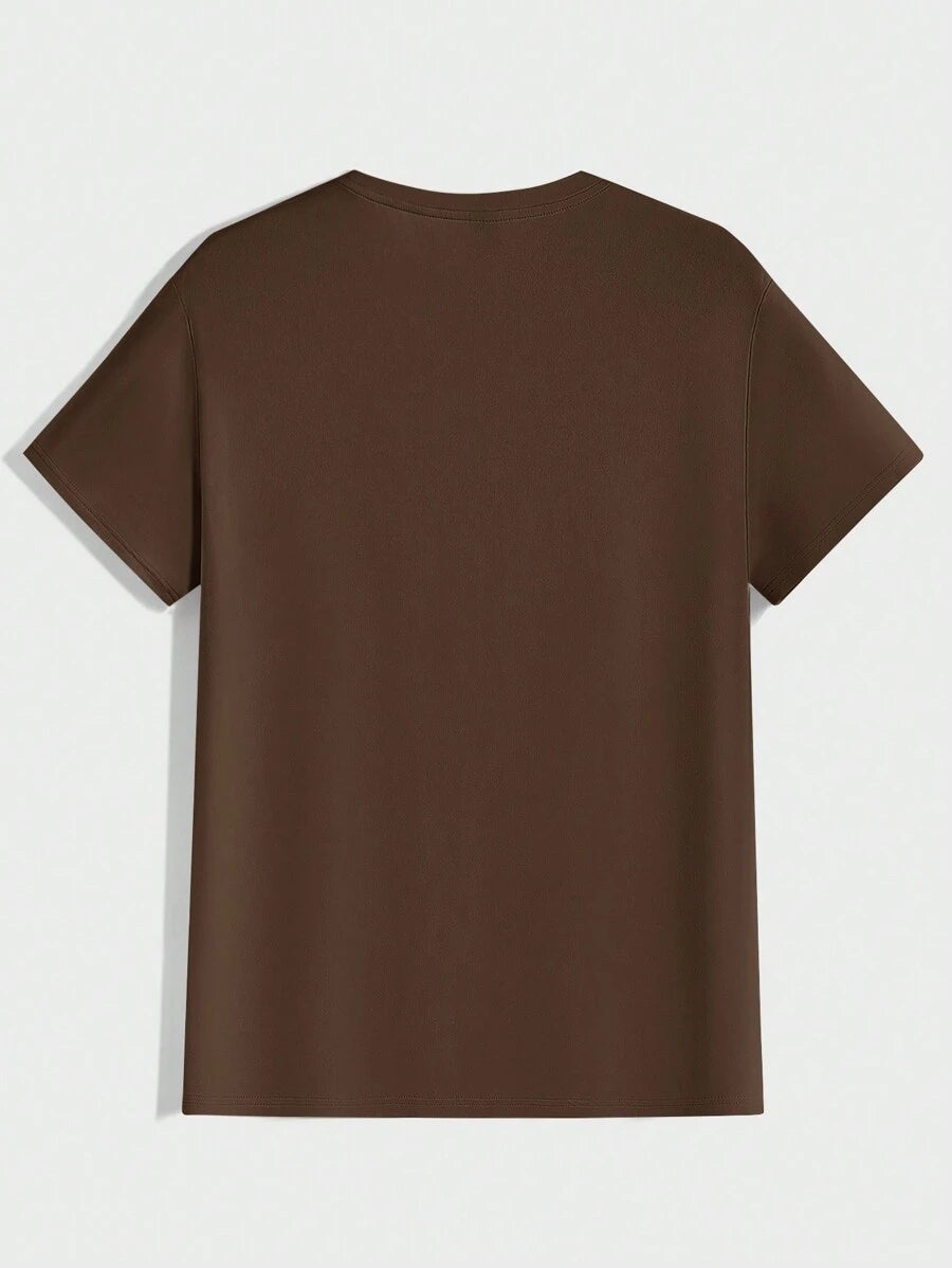 T-shirt Tricoté Homme à Manches Courtes décontractées