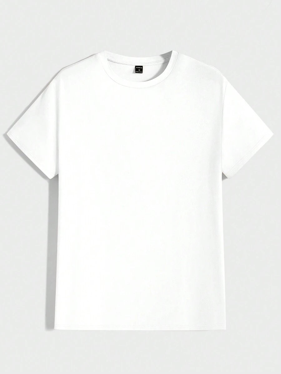 T-shirt Tricoté Homme à Manches Courtes décontractées
