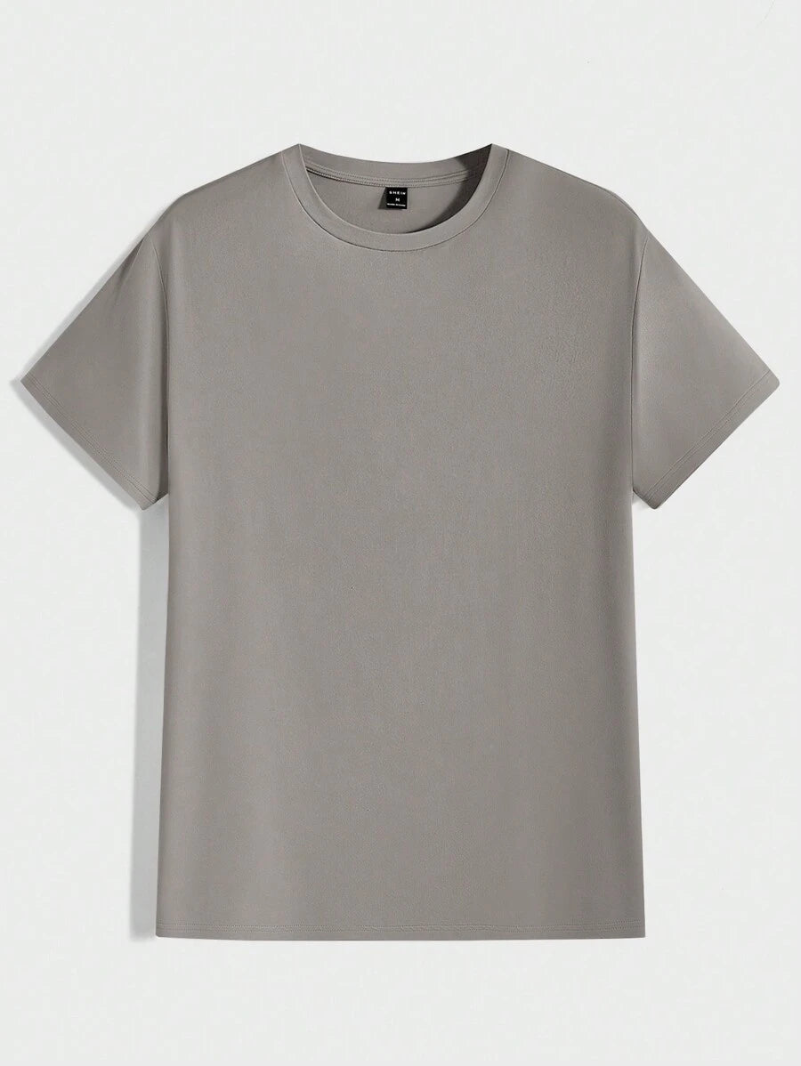 T-shirt Tricoté Homme à Manches Courtes décontractées