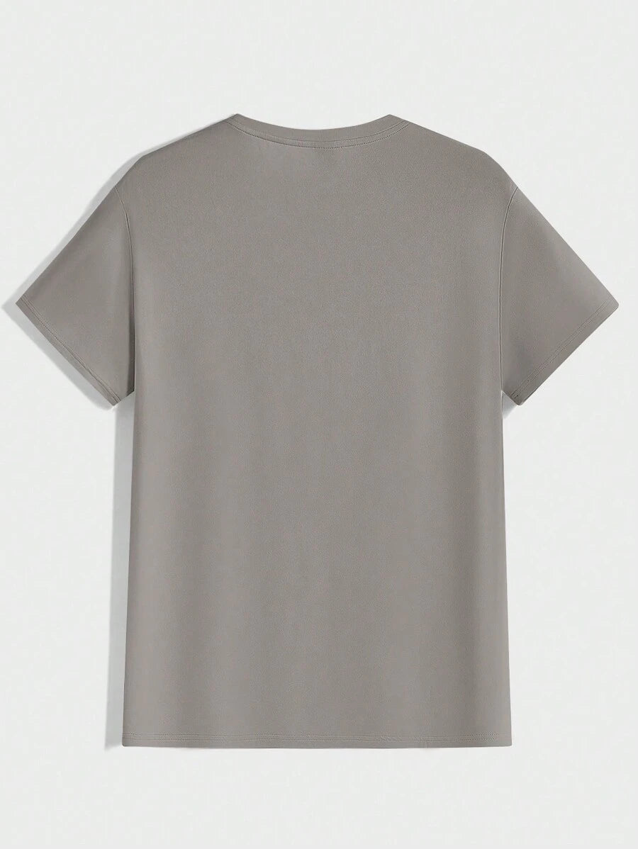 T-shirt Tricoté Homme à Manches Courtes décontractées