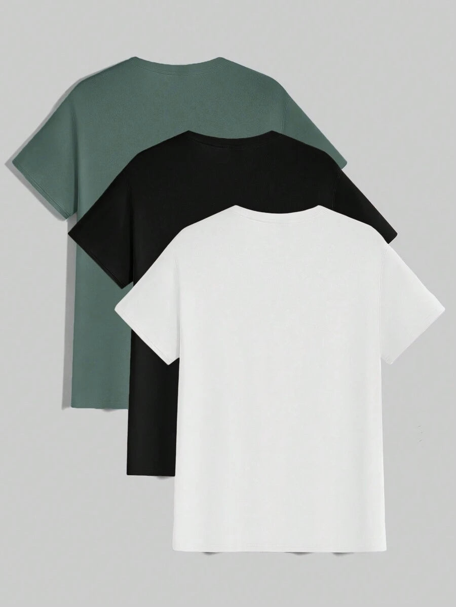 T-shirt Tricoté Homme à Manches Courtes décontractées