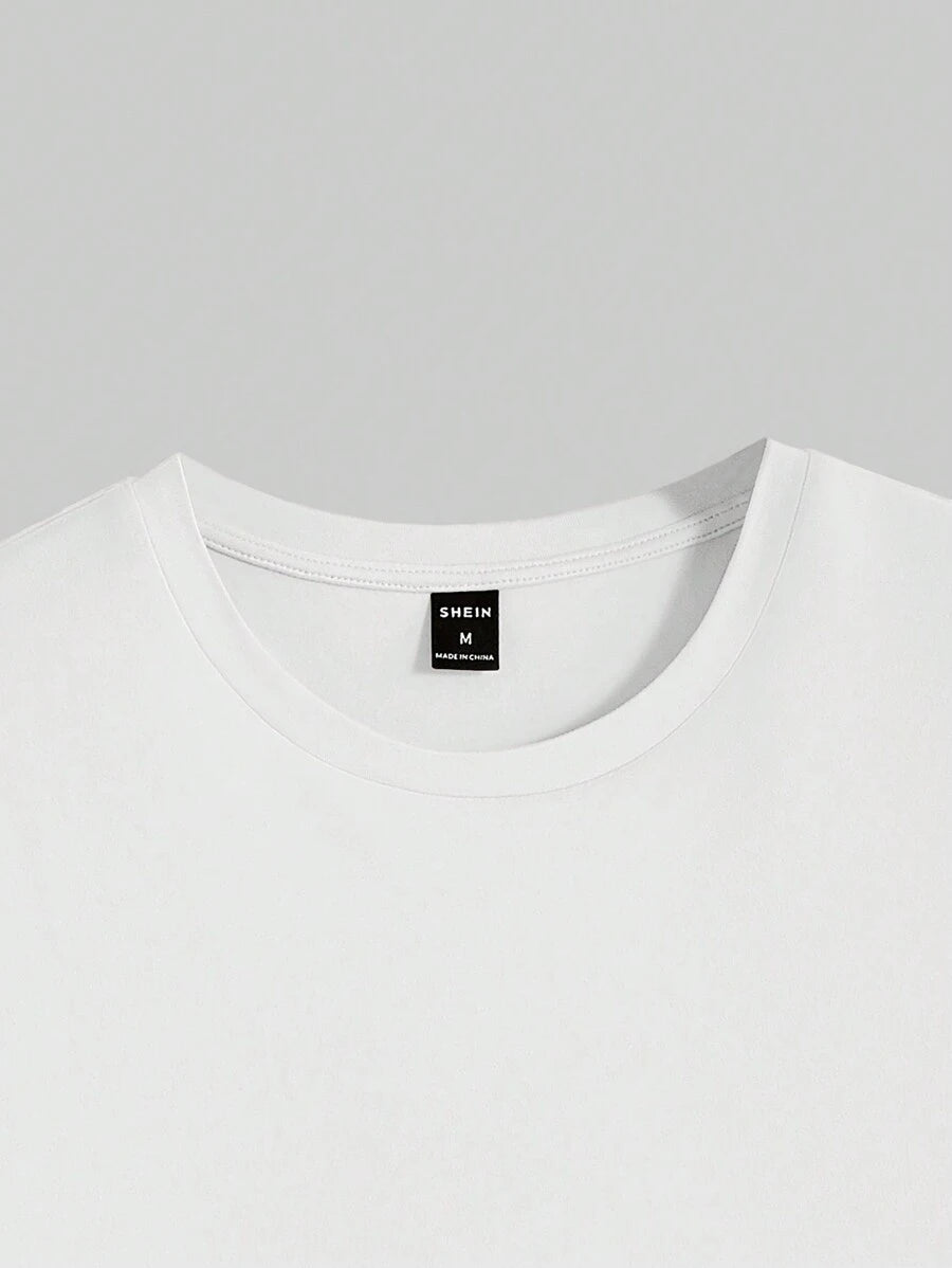 T-shirt Tricoté Homme à Manches Courtes décontractées