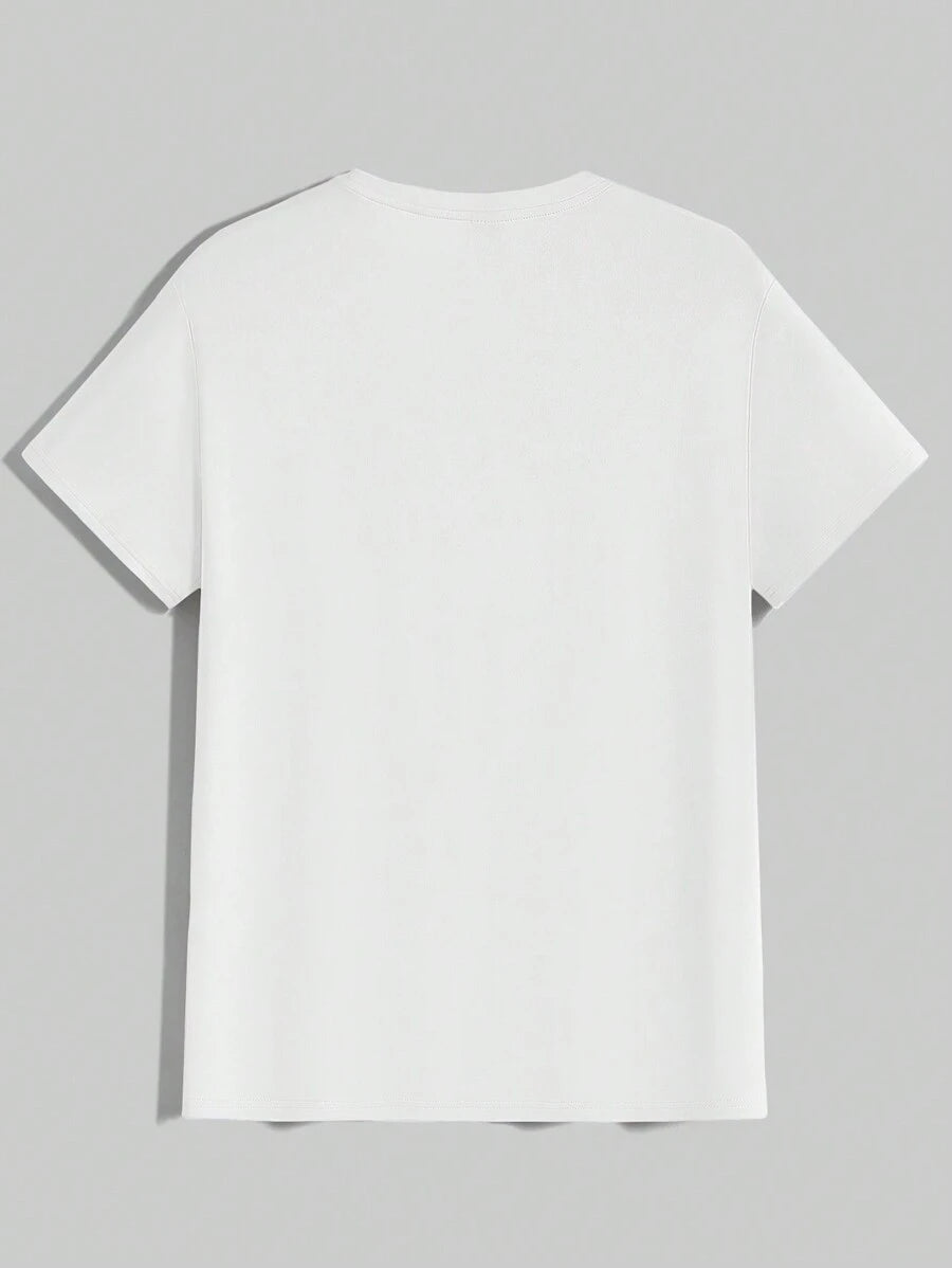 T-shirt Tricoté Homme à Manches Courtes décontractées