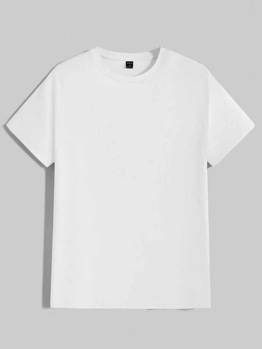 T-shirt Tricoté Homme à Manches Courtes décontractées