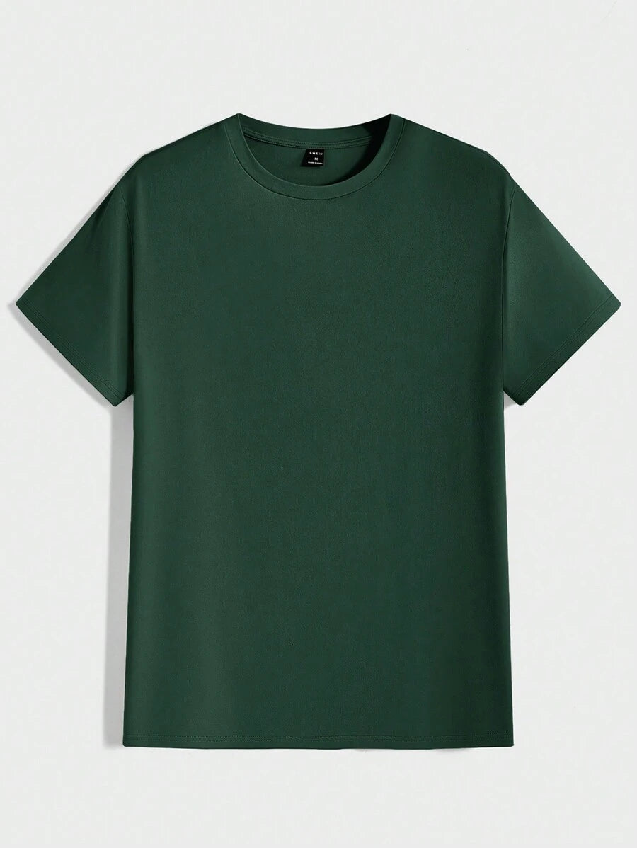 T-shirt Tricoté Homme à Manches Courtes décontractées