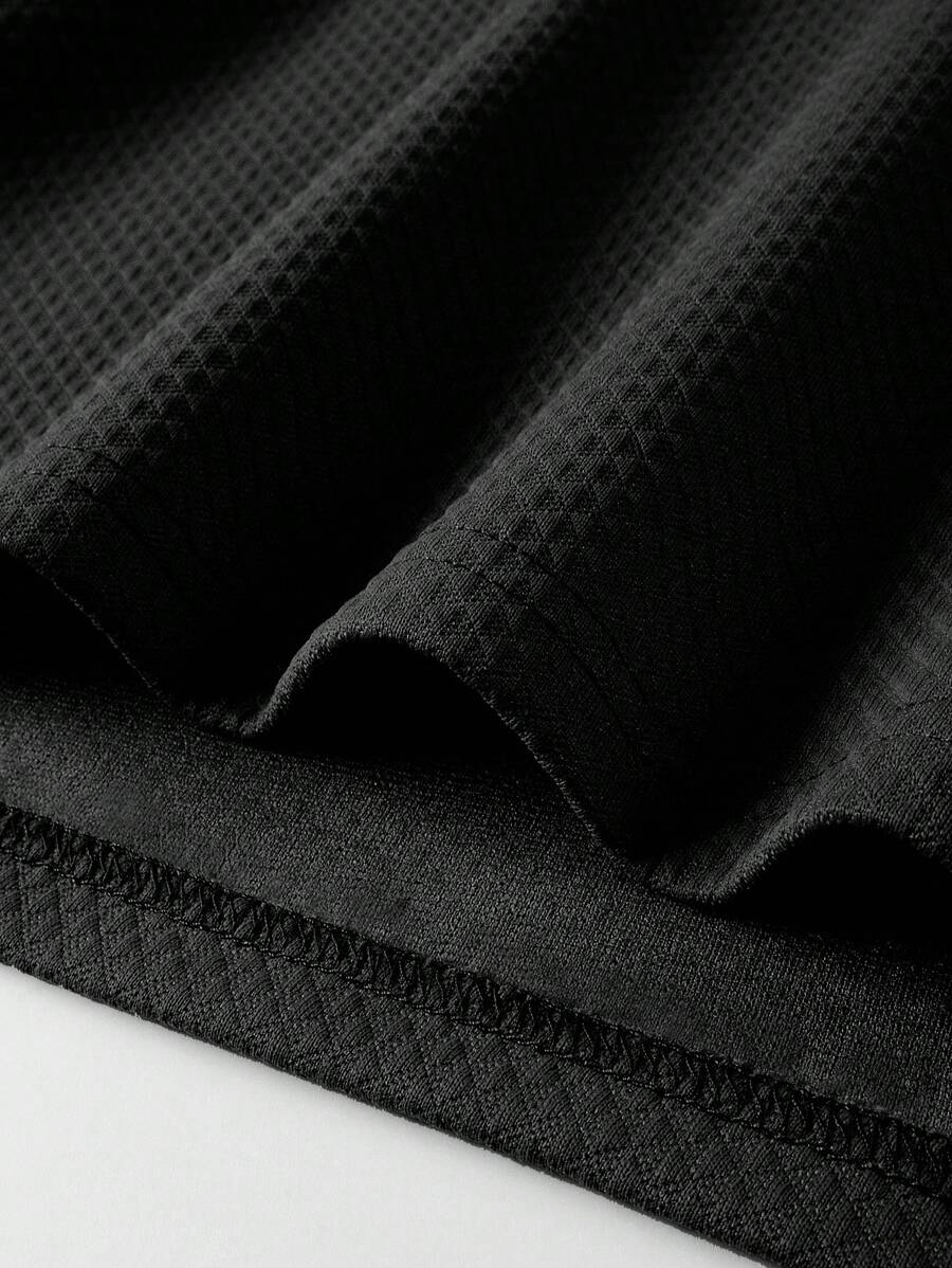 Polo Homme Uni à Revers, Style Casual