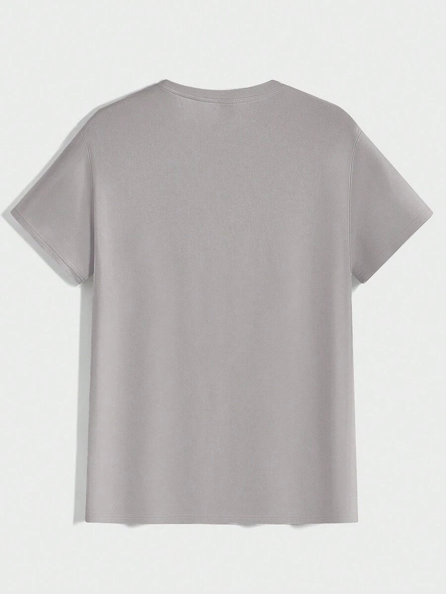 T-shirt Tricoté Homme à Manches Courtes décontractées