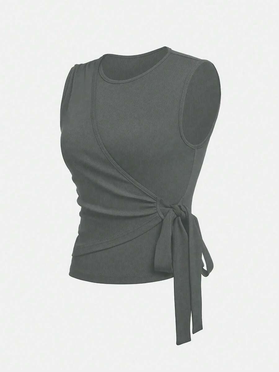 Ensemble décontracté – Débardeur Boutonné & Pantalon