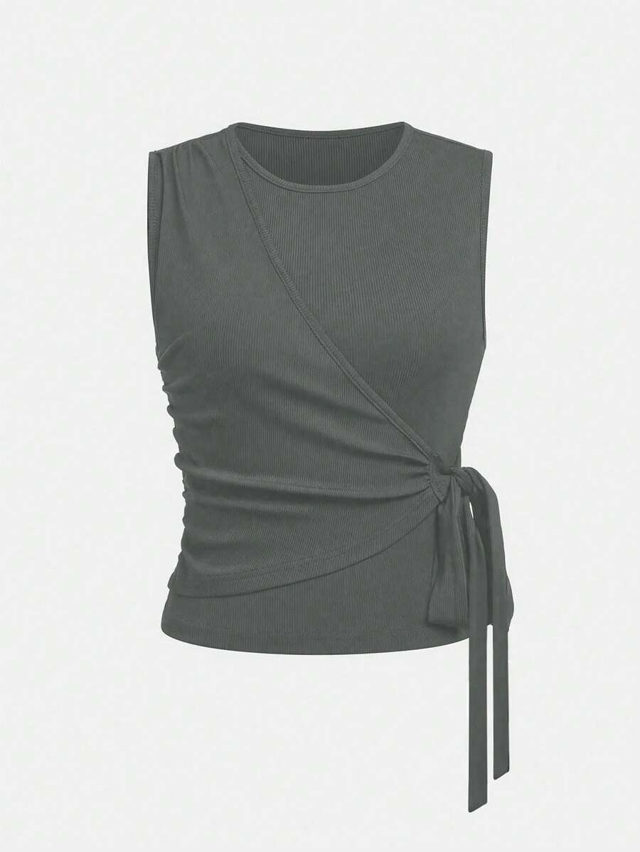 Ensemble décontracté – Débardeur Boutonné & Pantalon