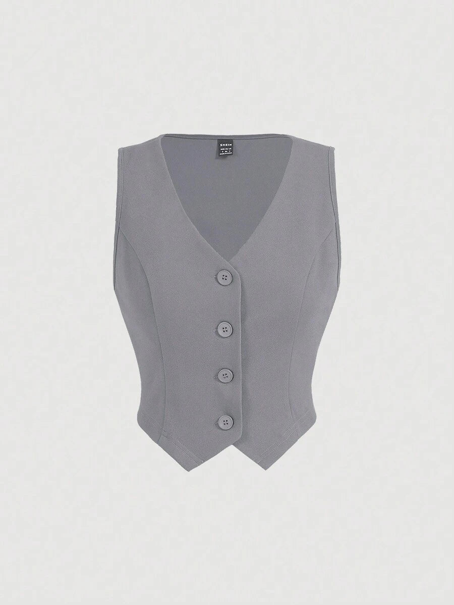 Tailleur Femme Bleu – Veste Boutonnée & Pantalon