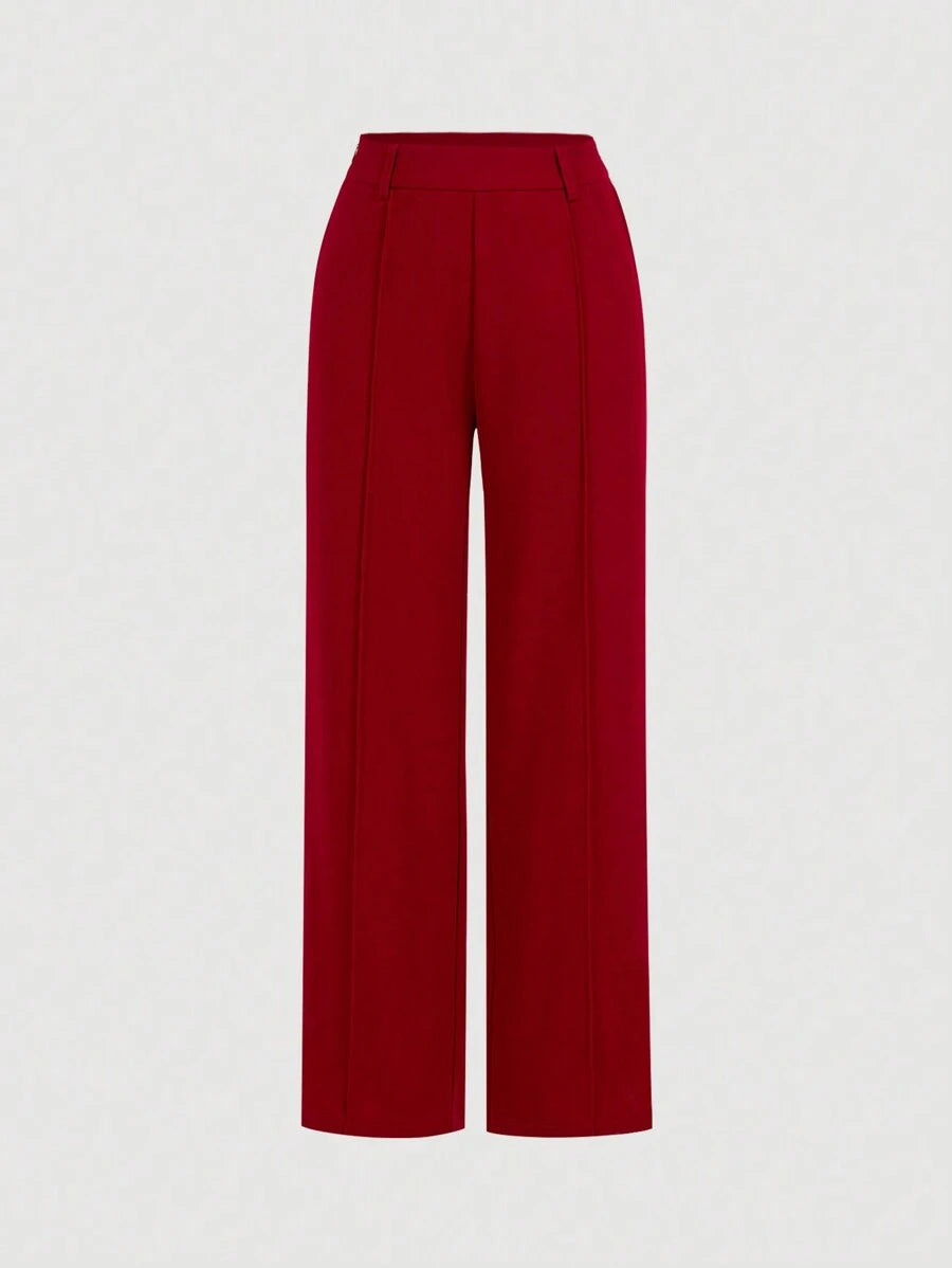 Tailleur Femme Bleu – Veste Boutonnée & Pantalon