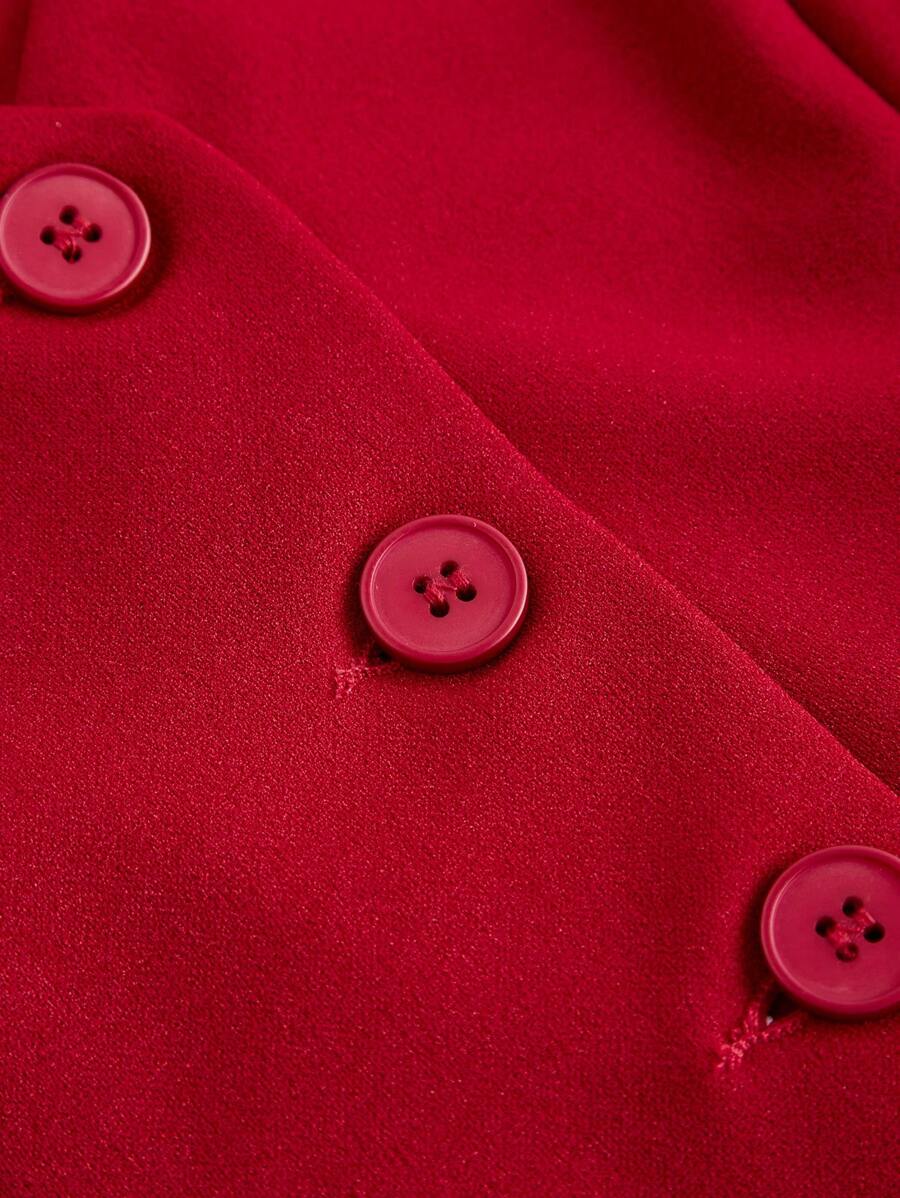 Tailleur Femme Bleu – Veste Boutonnée & Pantalon