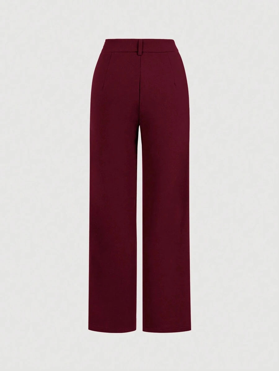 Tailleur Femme Bleu – Veste Boutonnée & Pantalon