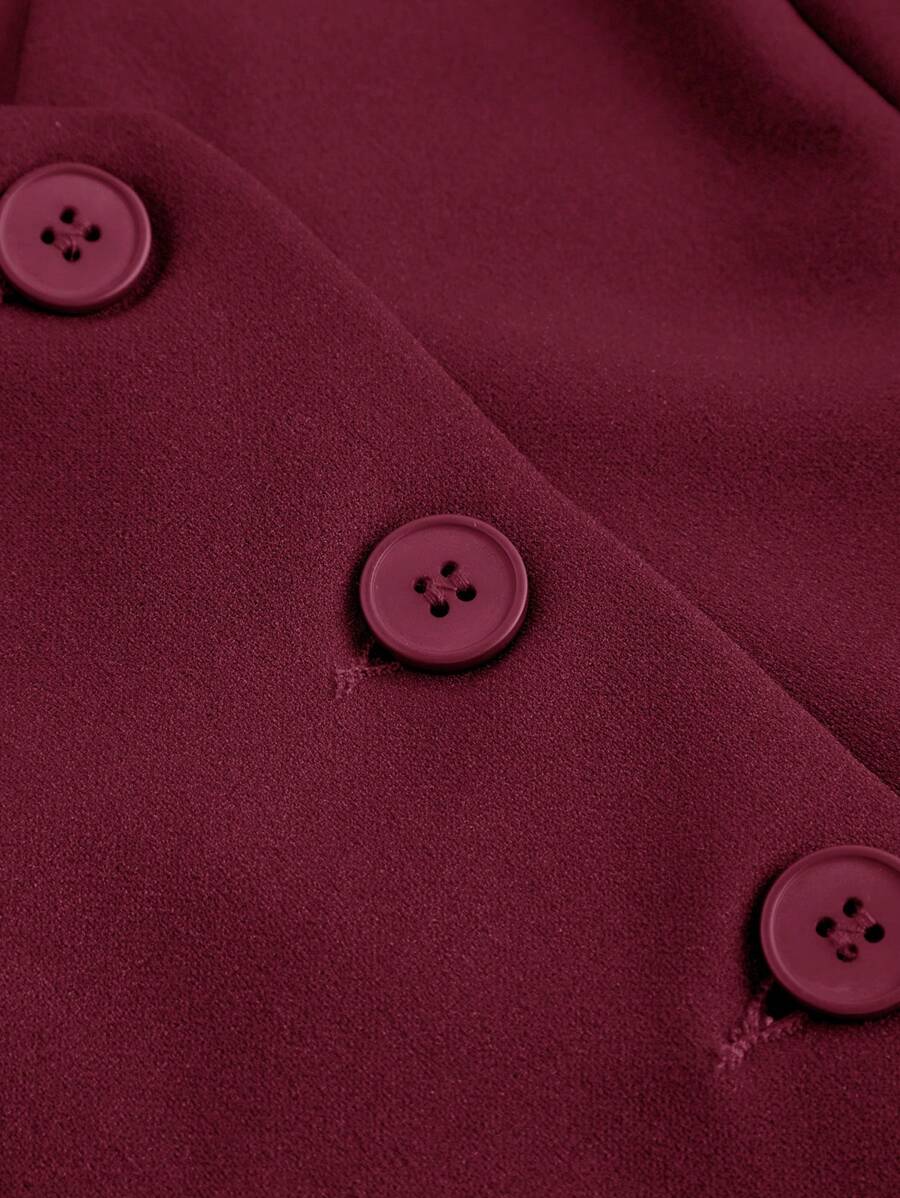 Tailleur Femme Bleu – Veste Boutonnée & Pantalon