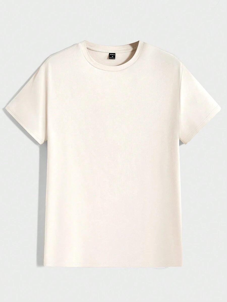 T-shirt Tricoté Homme à Manches Courtes décontractées