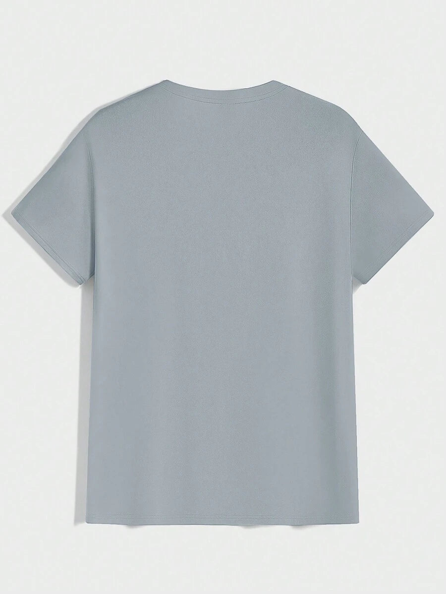 T-shirt Tricoté Homme à Manches Courtes décontractées