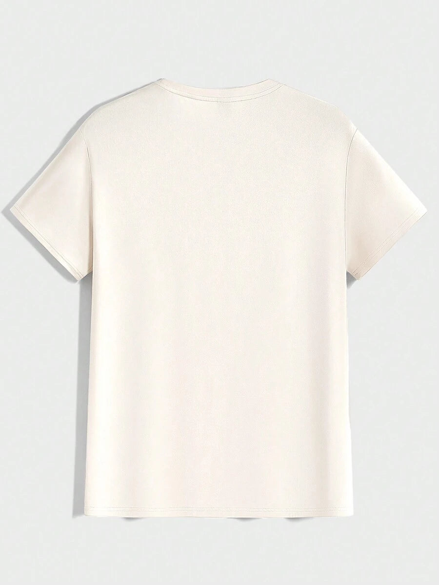 T-shirt Tricoté Homme à Manches Courtes décontractées