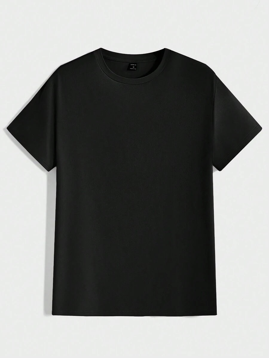 T-shirt Tricoté Homme à Manches Courtes décontractées