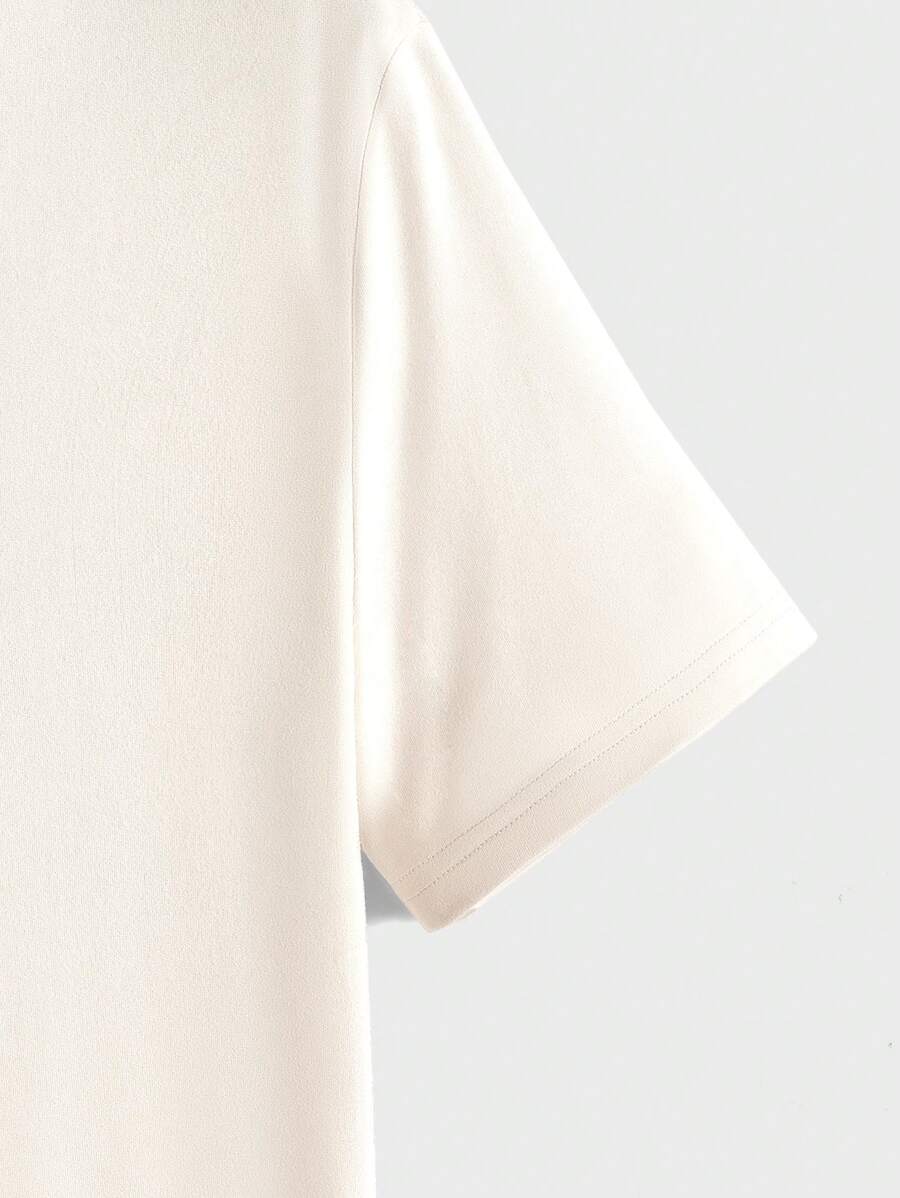 T-shirt Tricoté Homme à Manches Courtes décontractées