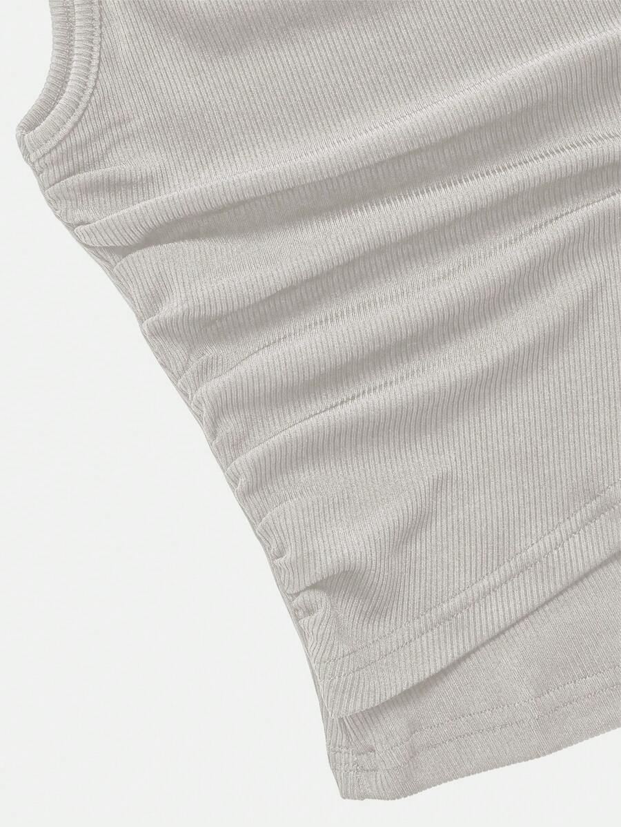 Ensemble décontracté – Débardeur Boutonné & Pantalon
