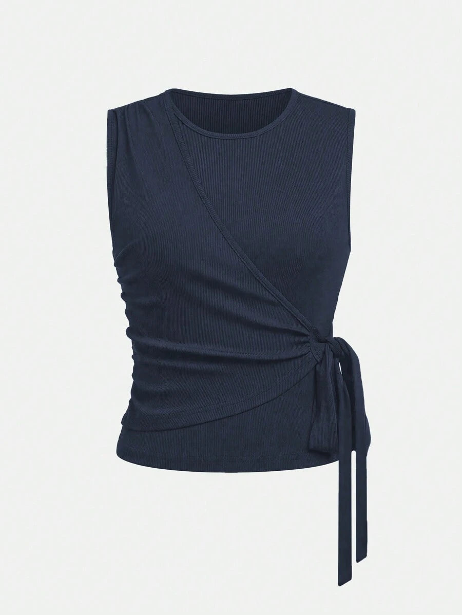Ensemble décontracté – Débardeur Boutonné & Pantalon