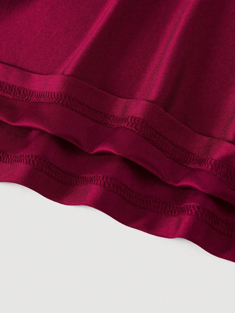 Robe Cami Évasée Unicolore Élégante