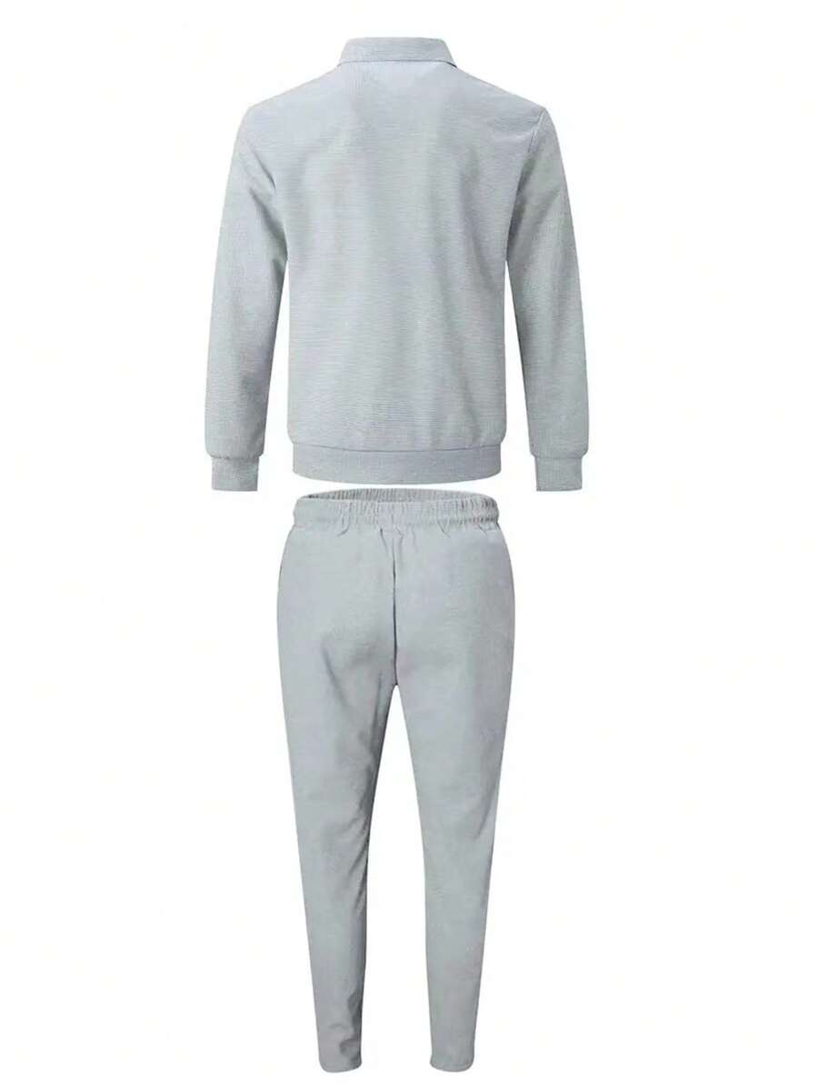 Costume Homme décontracté Uni 2 Pièces