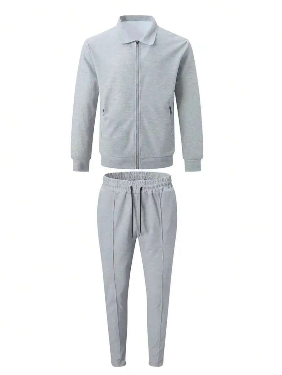 Costume Homme décontracté Uni 2 Pièces