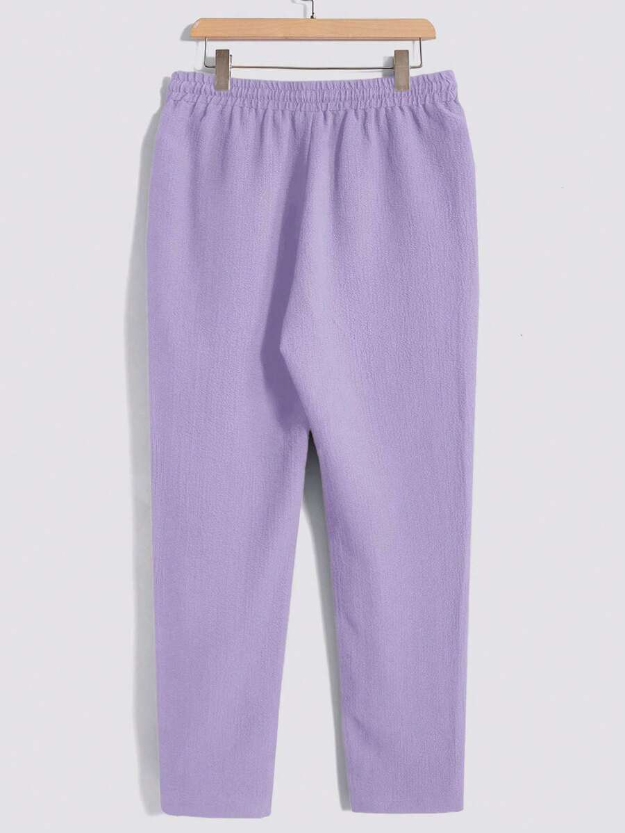 Set Décontracté Homme – T-shirt & Pantalon Uni