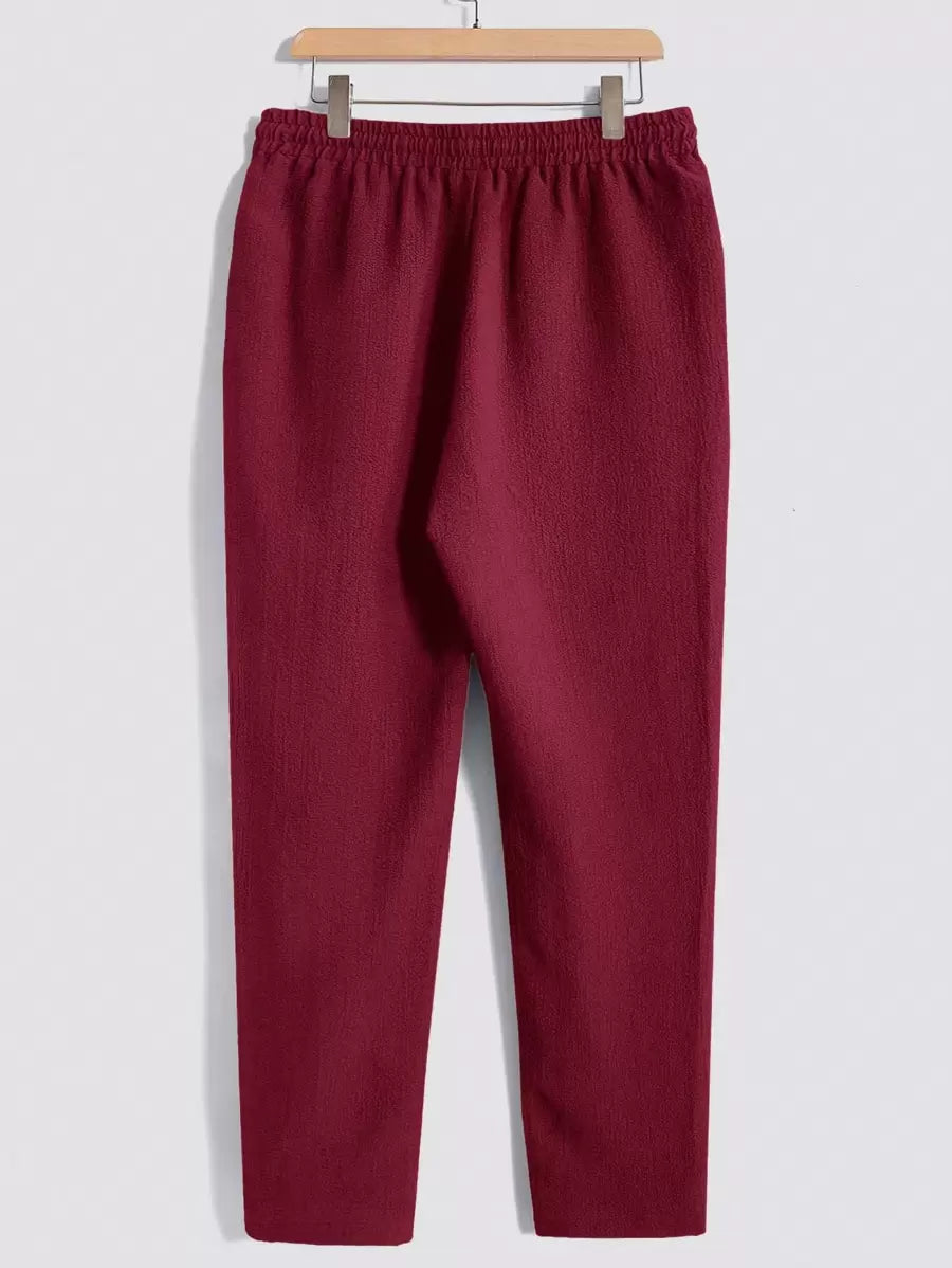 Set Décontracté Homme – T-shirt & Pantalon Uni