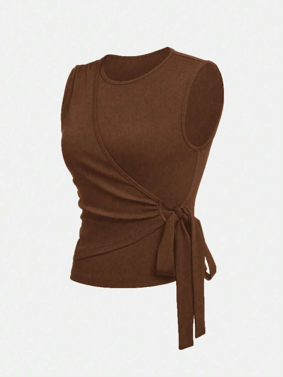 Ensemble décontracté – Débardeur Boutonné & Pantalon