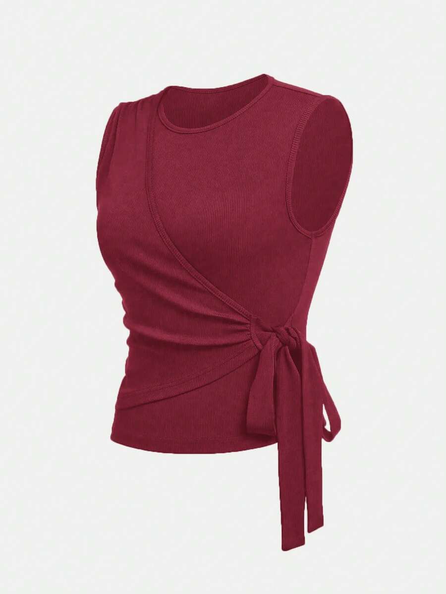 Ensemble décontracté – Débardeur Boutonné & Pantalon