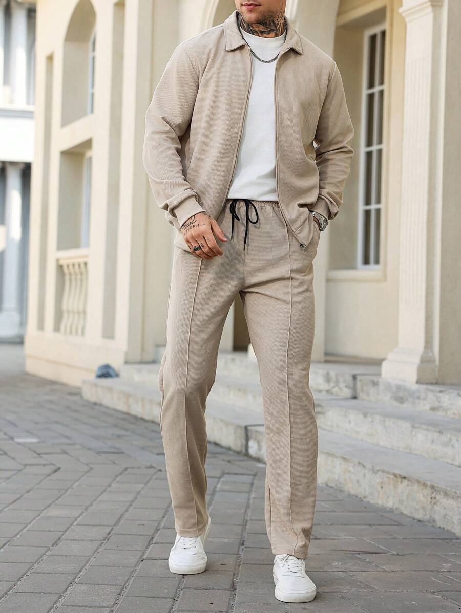 Costume Homme décontracté Uni 2 Pièces