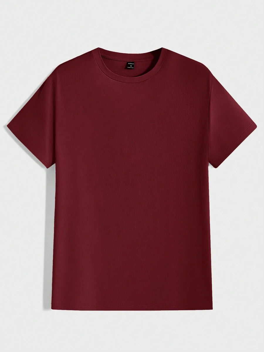 T-shirt Tricoté Homme à Manches Courtes décontractées