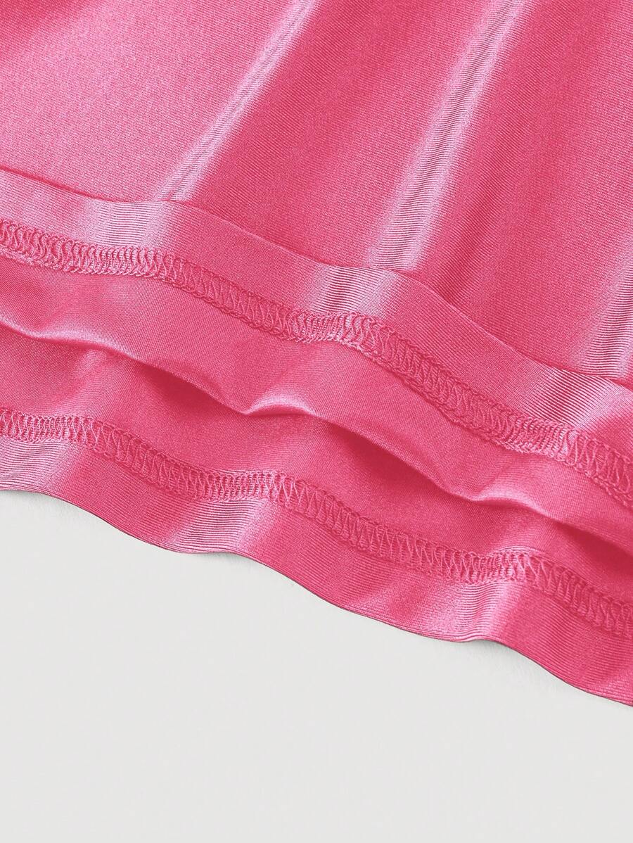 Robe Cami Évasée Unicolore Élégante