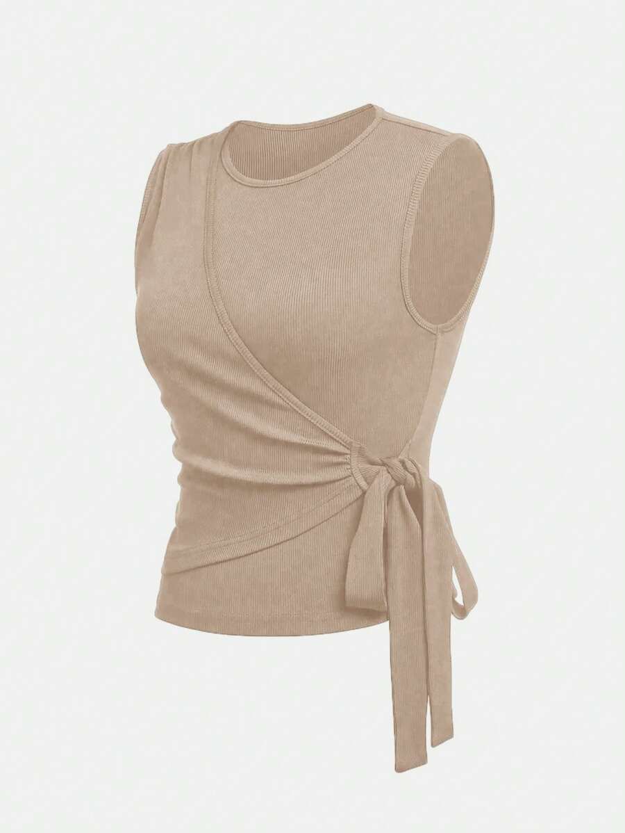 Ensemble décontracté – Débardeur Boutonné & Pantalon