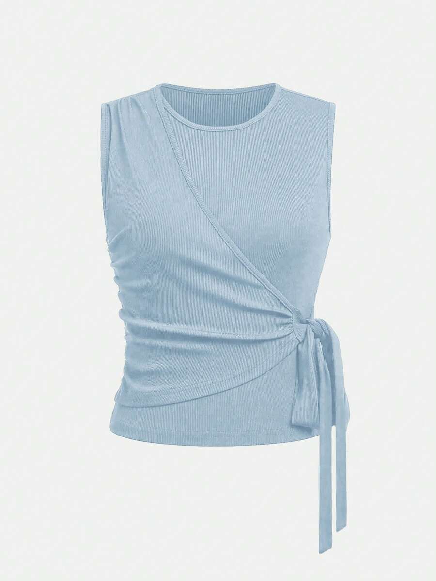 Ensemble décontracté – Débardeur Boutonné & Pantalon