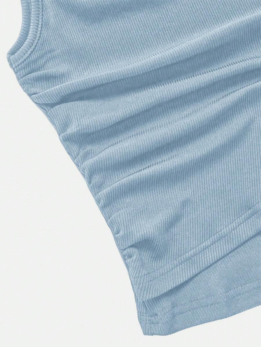 Ensemble décontracté – Débardeur Boutonné & Pantalon