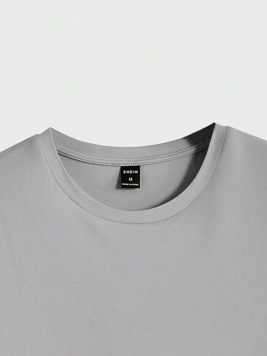 T-shirt Tricoté Homme à Manches Courtes décontractées