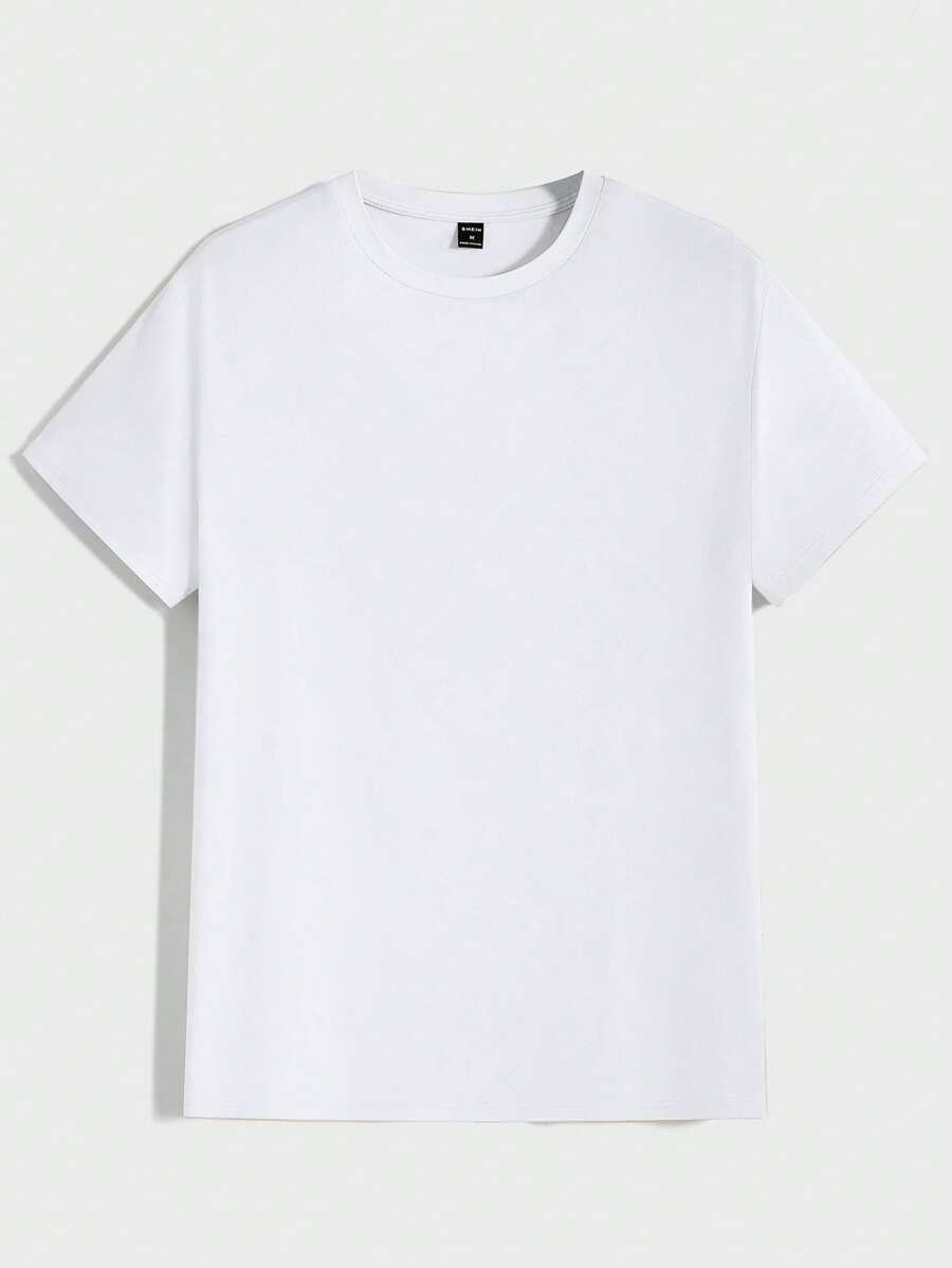 T-shirt Tricoté Homme à Manches Courtes décontractées