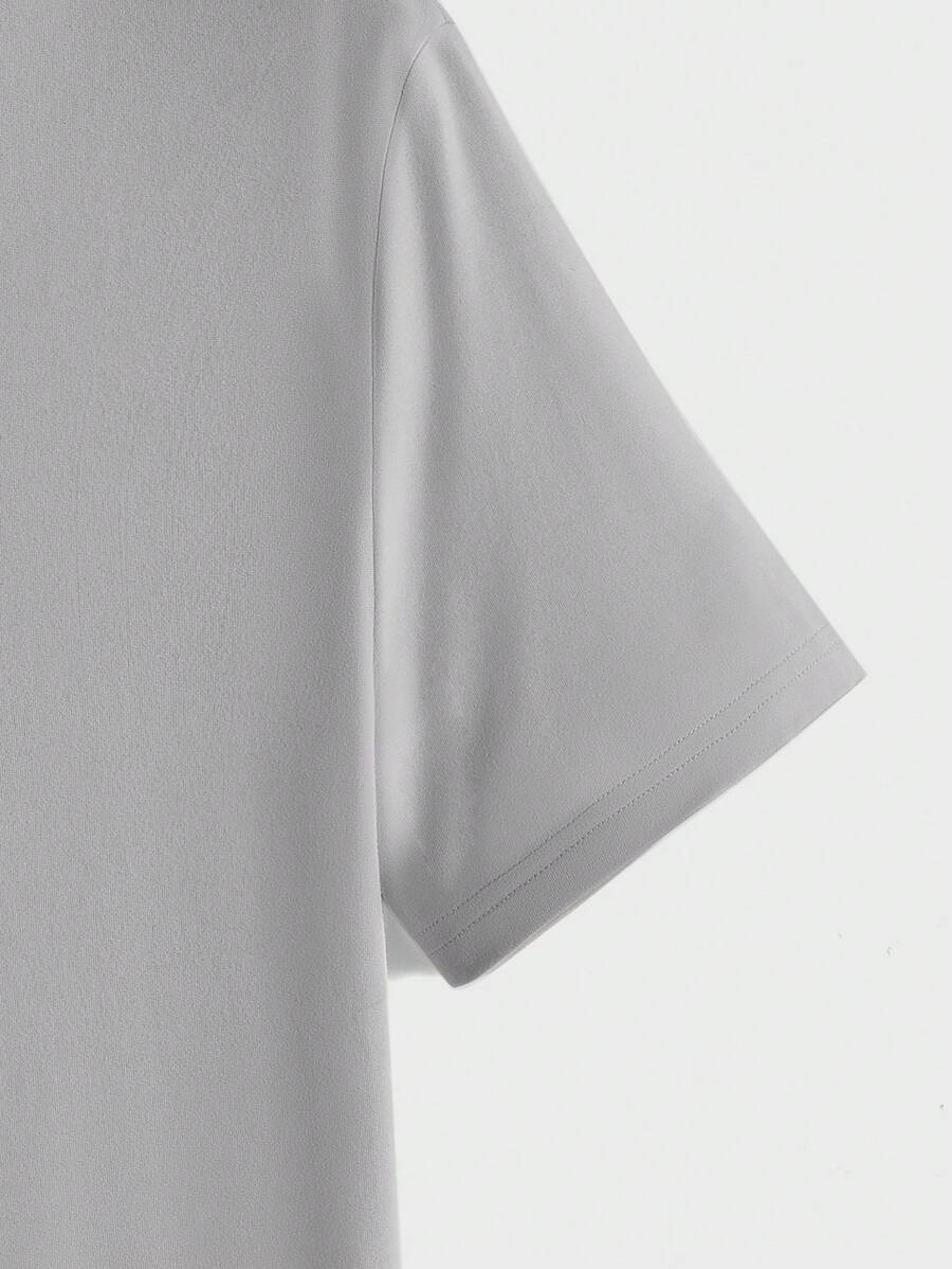 T-shirt Tricoté Homme à Manches Courtes décontractées